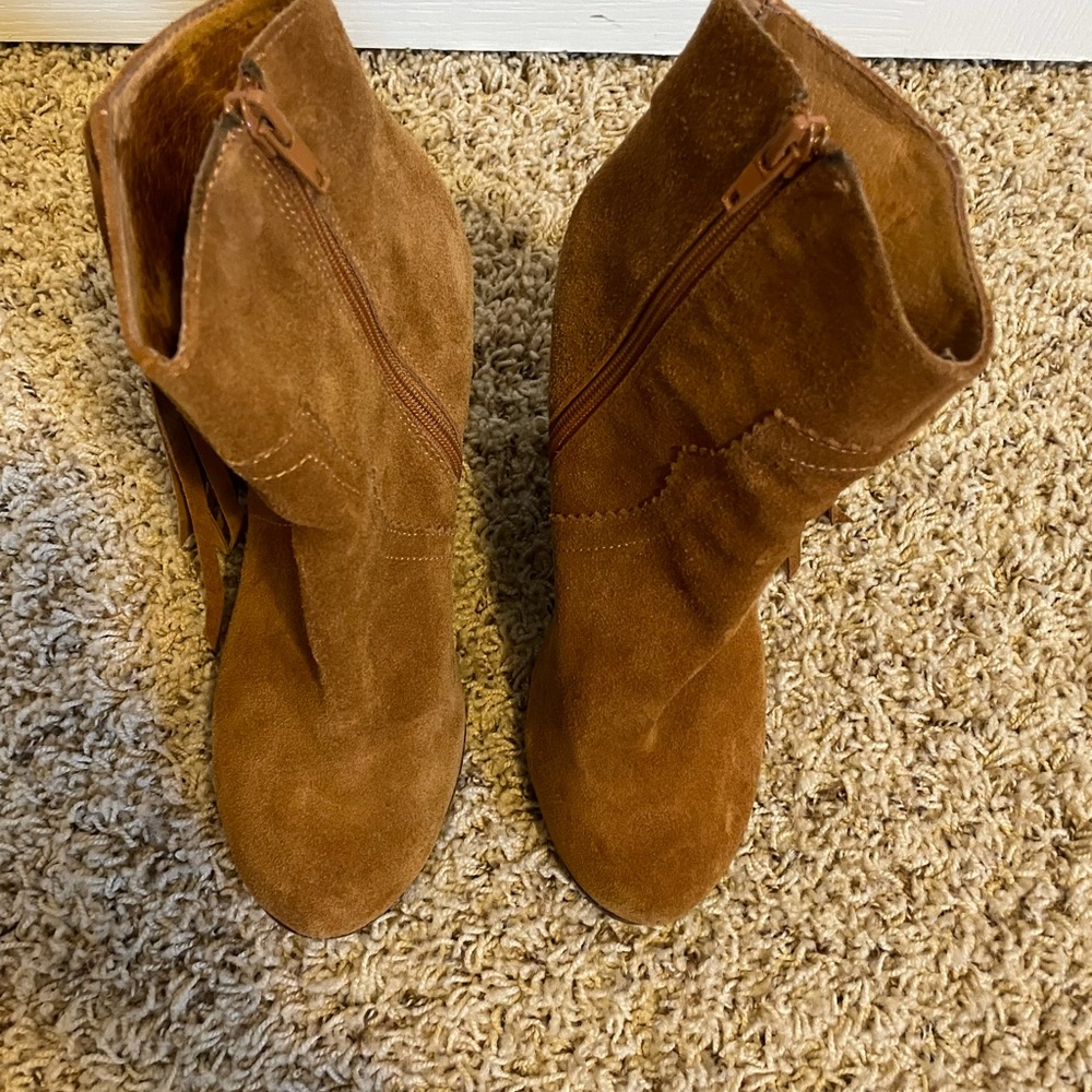Jeffrey Campbell Prance Fringe Suede Bootie - Picture 6 of 10